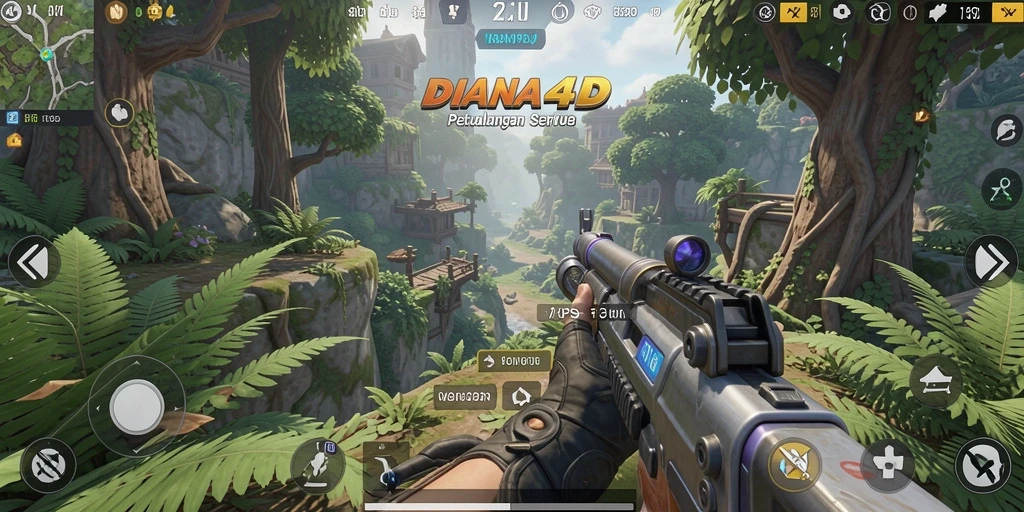 Pengalaman gameplay seru DIANA4D di arena TPS.