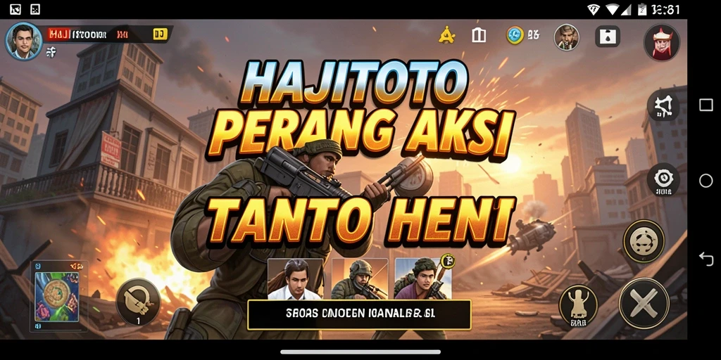 Tampilan menarik dari gameplay mendebarkan HAJITOTO.