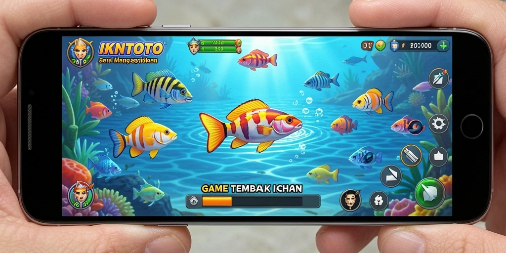 Tampilan gameplay menarik dalam game Tembak Ikan IKNTOTO.