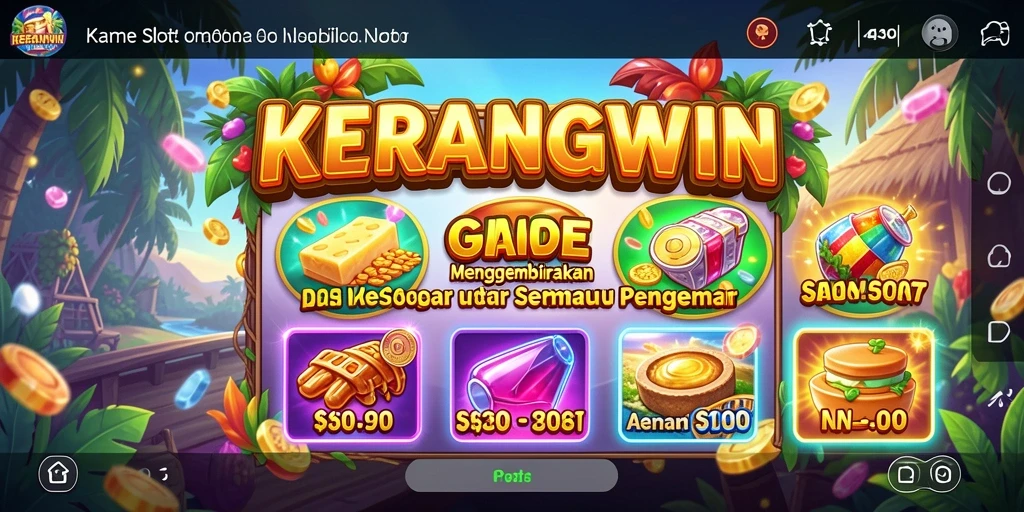 Screenshot menampilkan gameplay slot KERANGWIN yang mengasyikkan.