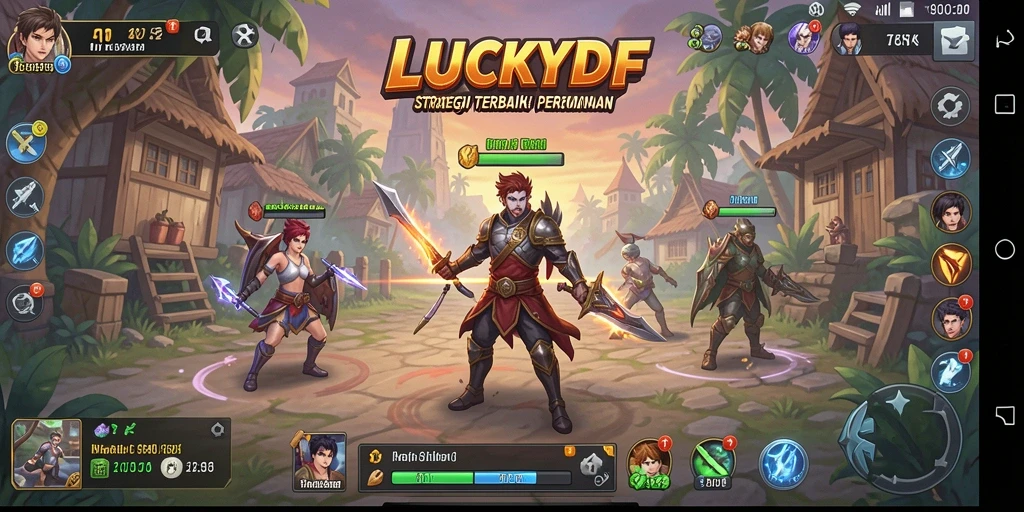Screenshot dari gameplay LUCKYDF yang menunjukkan strategi menarik.