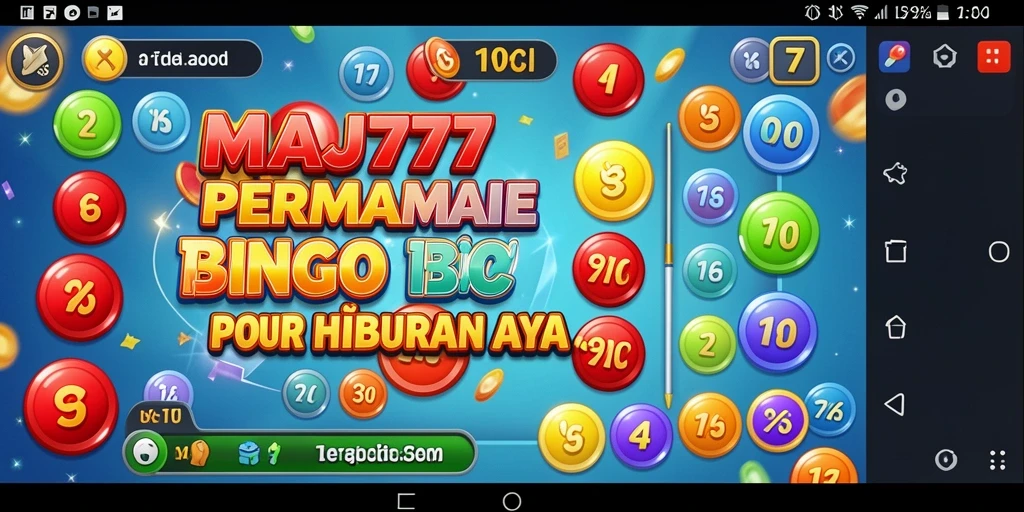 Tangkapan layar gameplay MAJ777 yang menunjukkan suasana seru permainan Bingo.