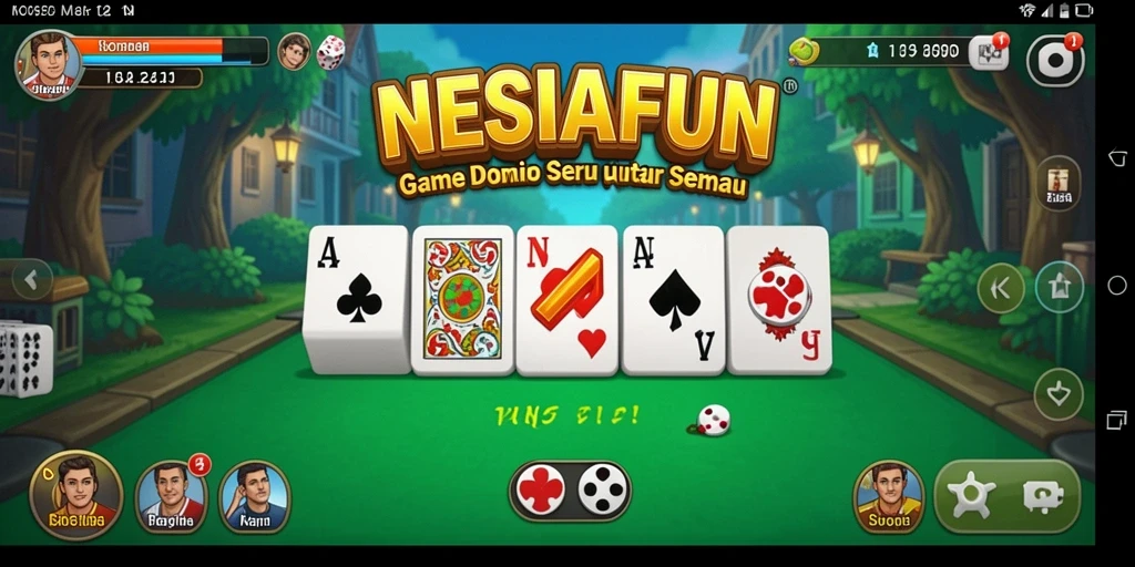 Tampilan gameplay seru dengan pemain bersaing di NESIAFUN