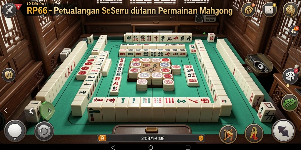 Screenshot gameplay RP66 menunjukkan aksi seru permainan Mahjong.