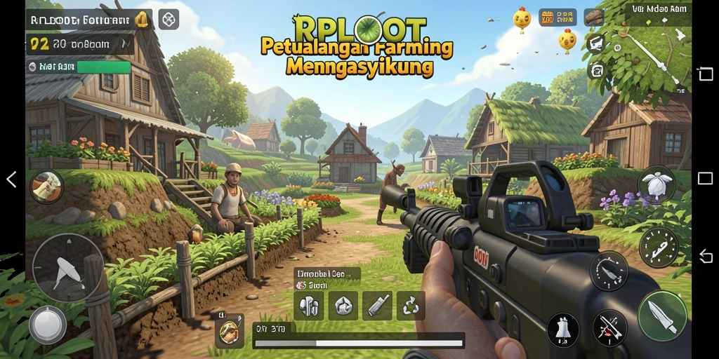 Tampilan gameplay RPLOOT yang asyik dan penuh warna.