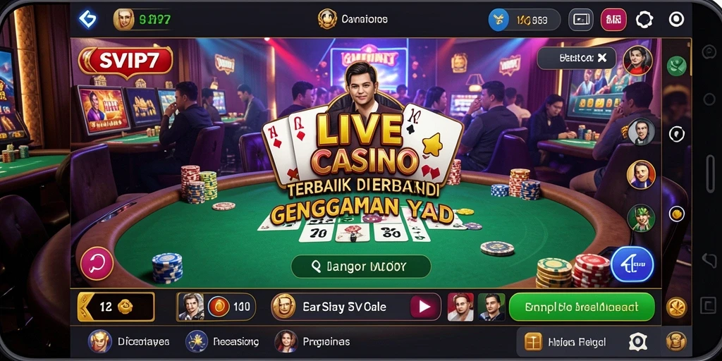 Tampilan gameplay yang mendebarkan di SVIP7 Live Casino.