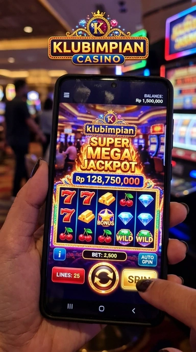 Tampilan antarmuka pengguna klubimpian yang modern dan menarik.